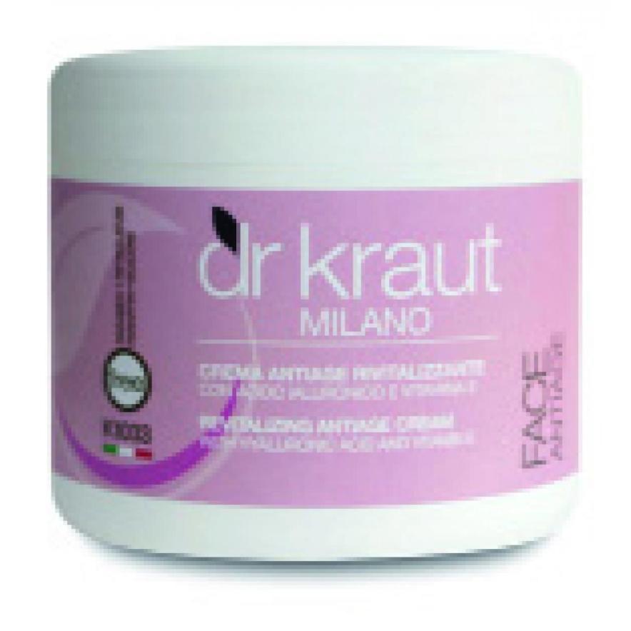 Crema Antiage Rivitalizzante con Acido Jaluronico+Vit. E vaso da 500 ml - DR KRAUT