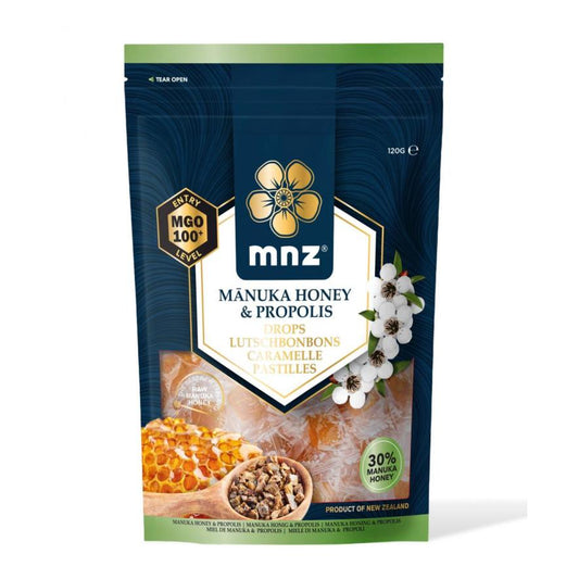 Pastiglie Manuka MGO100 al Propoli con isomalto Confezione 120 gr - MNZ