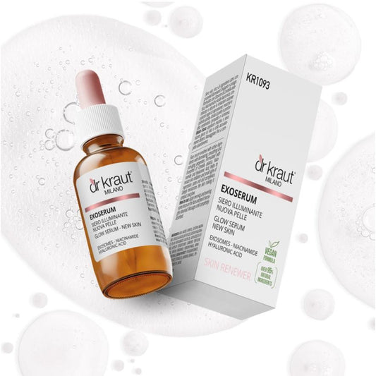 Siero illuminante esosomi - niacina - jaluronico contagocce da 30 ml - DR KRAUT