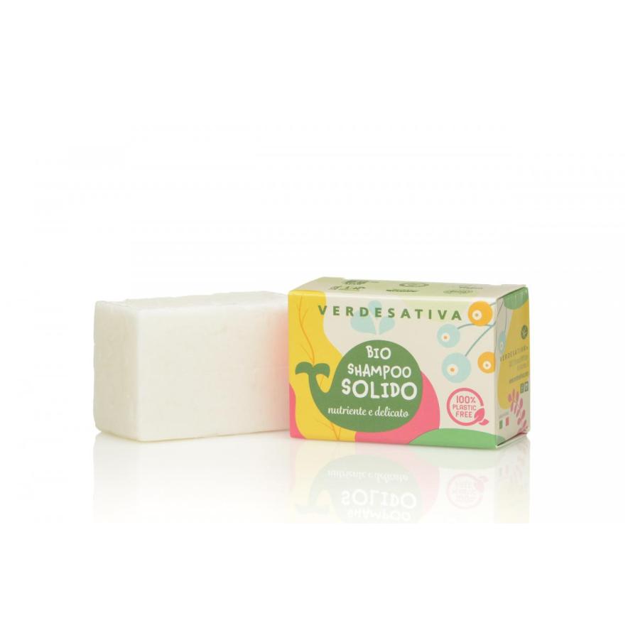 Shampoo Solido BIO Nutriente e delicato alla Canapa ed Amla 55 gr - VERDESATIVA
