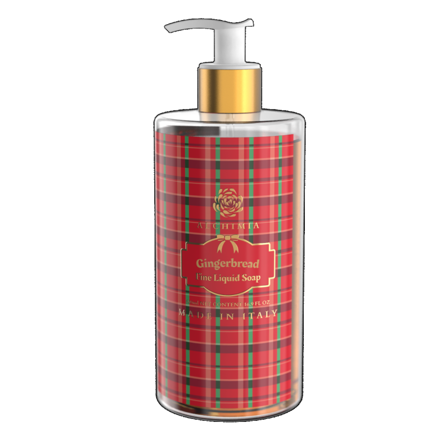 Sapone Liquido Xmas al pan di zenzero Gingerbread da 500 ml - ALCHIMIA