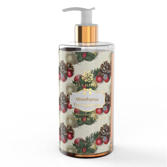 Sapone Liquido Xmas alle Wood Spice da 500 ml - ALCHIMIA