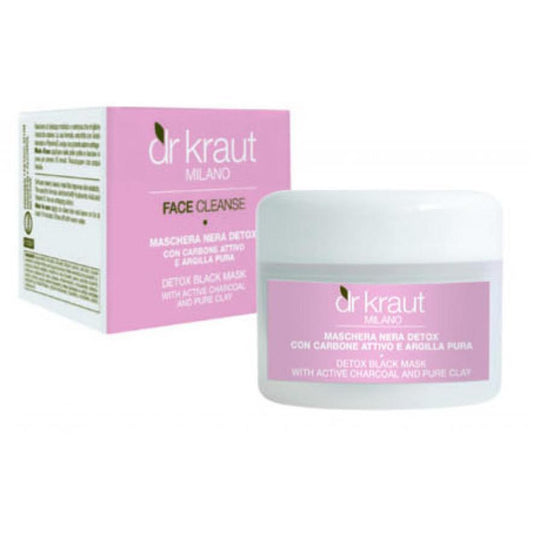 Maschera Nera Detox Carbone Attivo+Argilla pura vaso da 100 ml - DR KRAUT