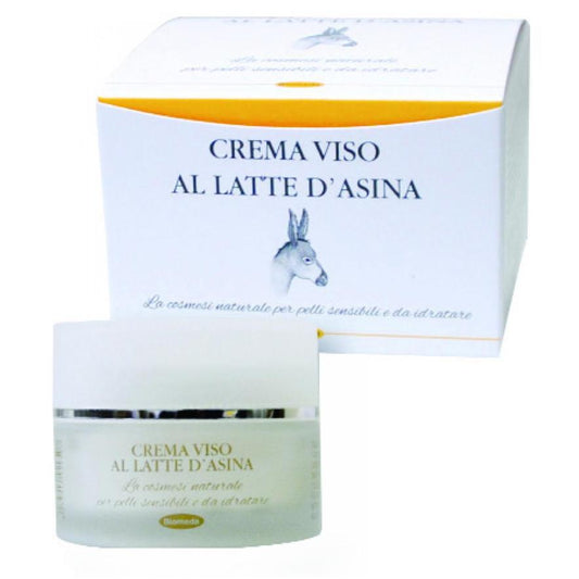 Crema Viso al Latte asina Nutriente per Pelli Sensibili 50 ml - BIOMEDA