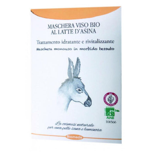Maschera Monouso al Latte Asina in tessuto Rivitalizzante - BIOMEDA