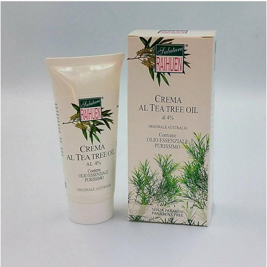 Crema al Tea Tree al 4% Lenitiva Protettiva tubo da 100 ml - RAIHUEN
