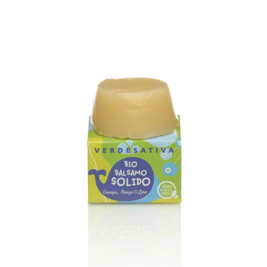 Balsamo Solido BIO Canapa Mango e Lino 40 gr - VERDESATIVA